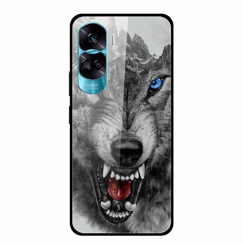 Чехол для Honor 90 Lite 5G 90Pro Закаленное Стекло Жесткая Задняя Крышка для Huawei Honor 90 Pro Мягкий Бампер Honor90 90Lite Fundas Роскошный