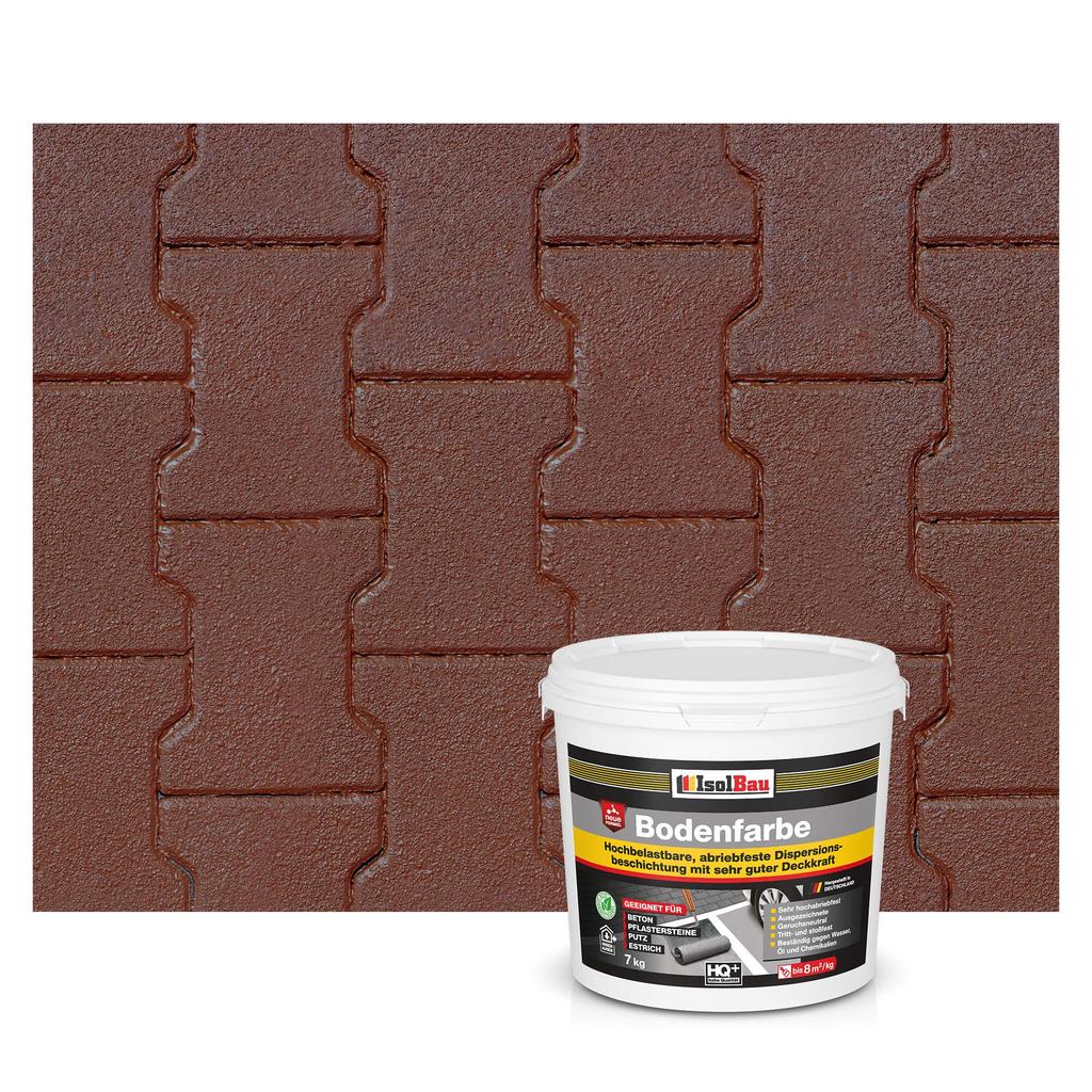 IsolBau Road Paint for Concrete Bodenfarbe 7 Brown