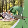 Folding Camping Table Folding Grill Board Portable Height Adjustable Picnic Table With Light Holder For RV Tailgating Garden