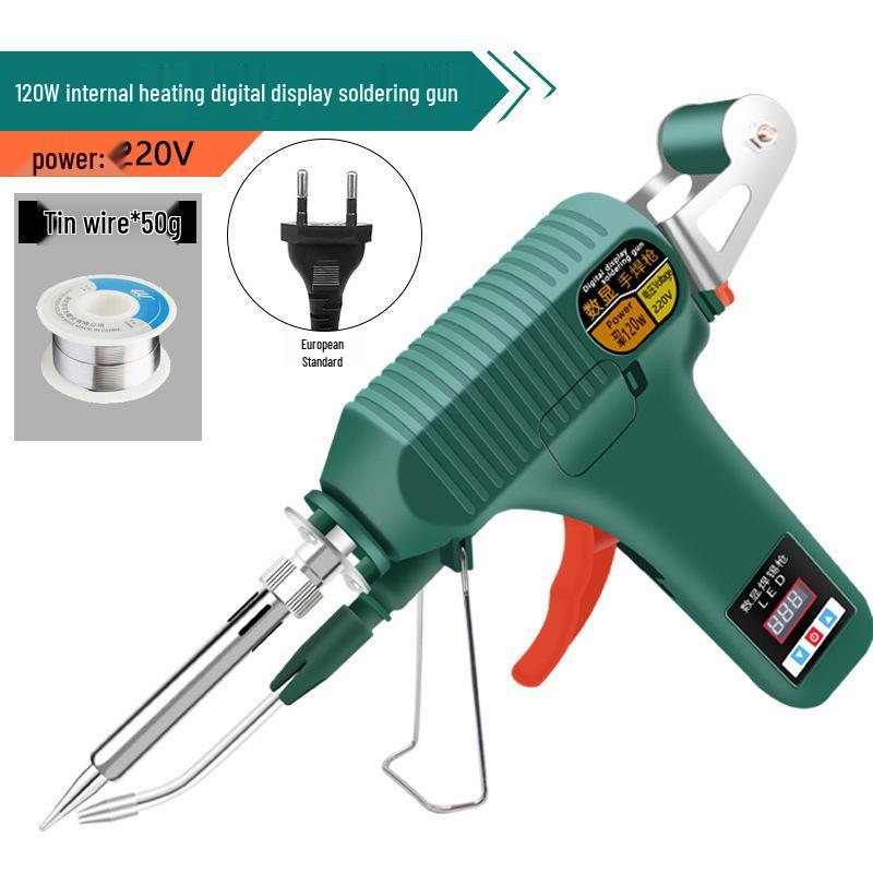 Мощный паяльник с цифровым дисплеем мощностью 80 Вт и автоматической подачей олова