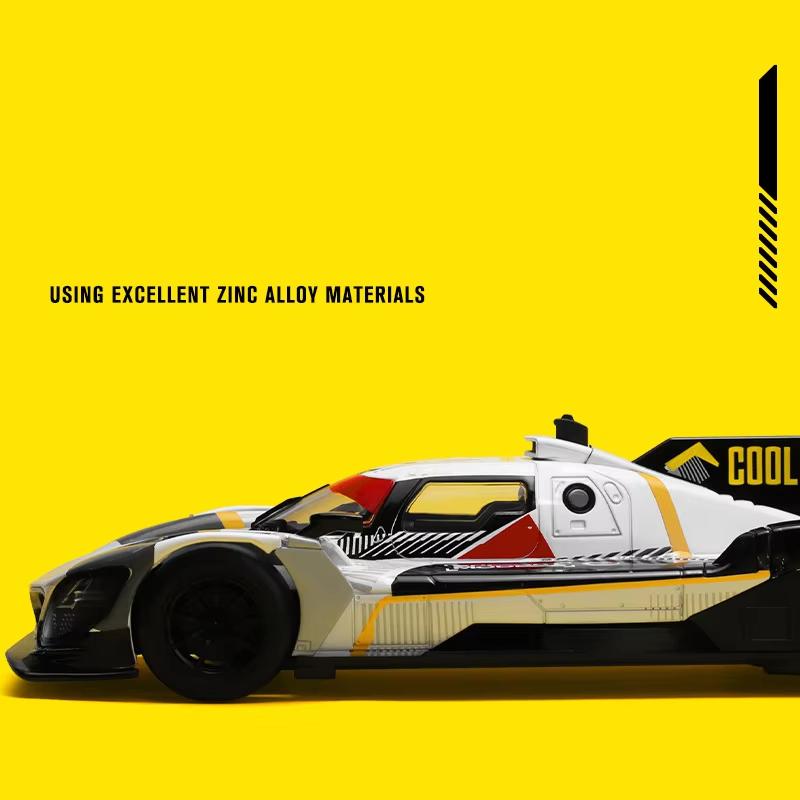 Новый 1:24 BMW M Hybrid V8 Super Racing Модель легкосплавного автомобиля со звуком и светом Инерционный механизм Детская коллекция игрушек Подарок на день рождения для мальчиков Модные украшения