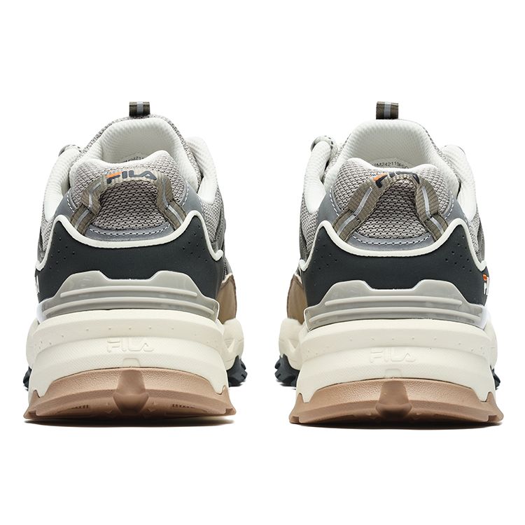 Fila Trek 1S Ткань Синтетическая кожа Уличные Модные Ретро Спортивные Низкие Повседневные Кроссовки Мужские кроссовки Серебристо-зеленый F12M242119FSO