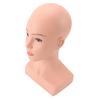 Женская голова манекена лысая с плечом ПВХ Профессиональная косметология Голова куклы для макияжа лица для шляп Очков Парика