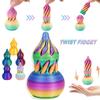 3D Printed Gourd Swirl Creative Decompression Toy 3D Printning Spiral Finger Ornament Mini Swirl Play Office Table Decorations