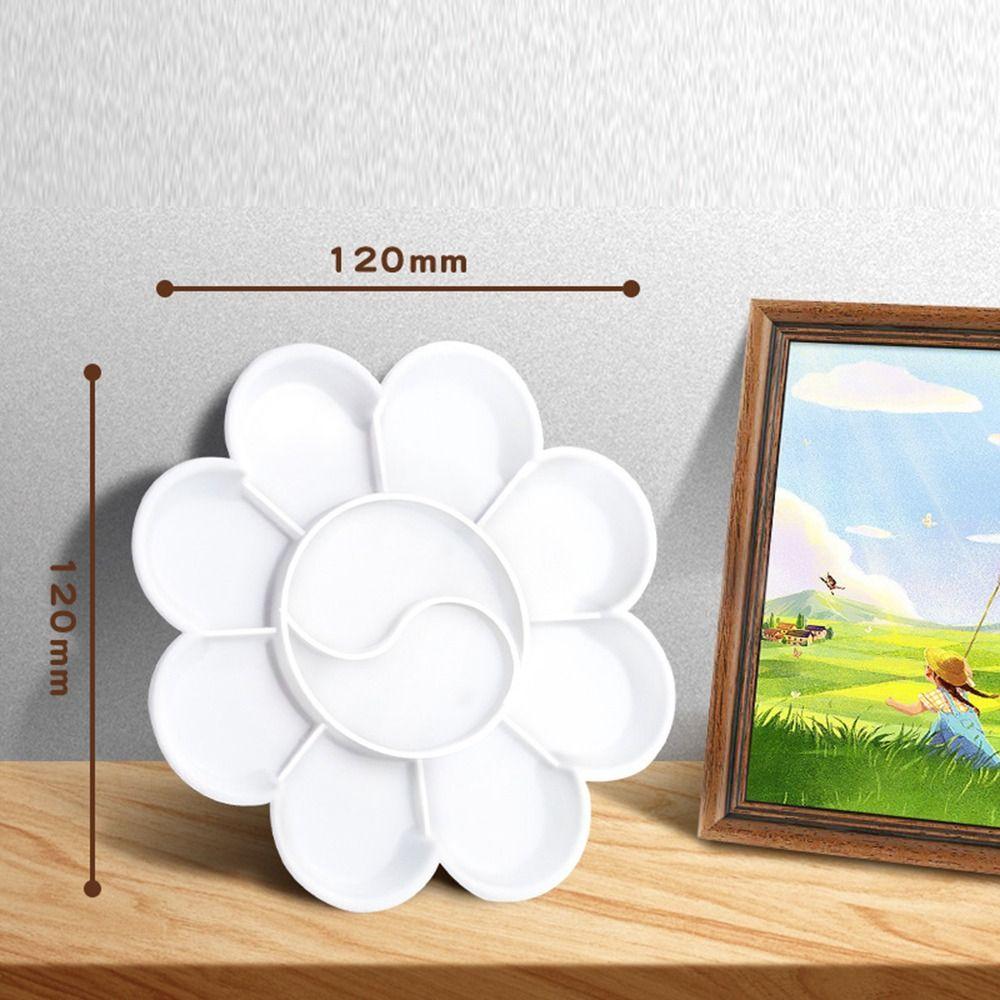 Plastic Art Pigment Tray White Painting Palettes Pigment Box Oil Watercolor Palette Art Supply