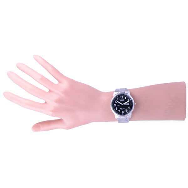 Citizen Men's W474-205 ( Watch Q&Q Stainless Model) Round Watch Silver Stainless Analog