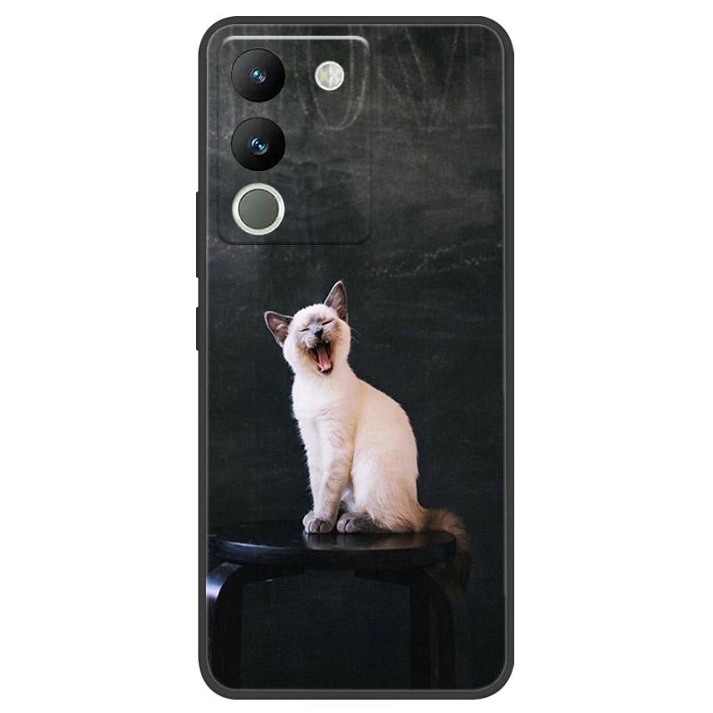 Чехол для VIVO V29E V2317 Защитный чехол для камеры Для телефона VIVO Y200 5G Мягкий силиконовый TPU Задняя крышка V2307 Ударопрочный Fundas