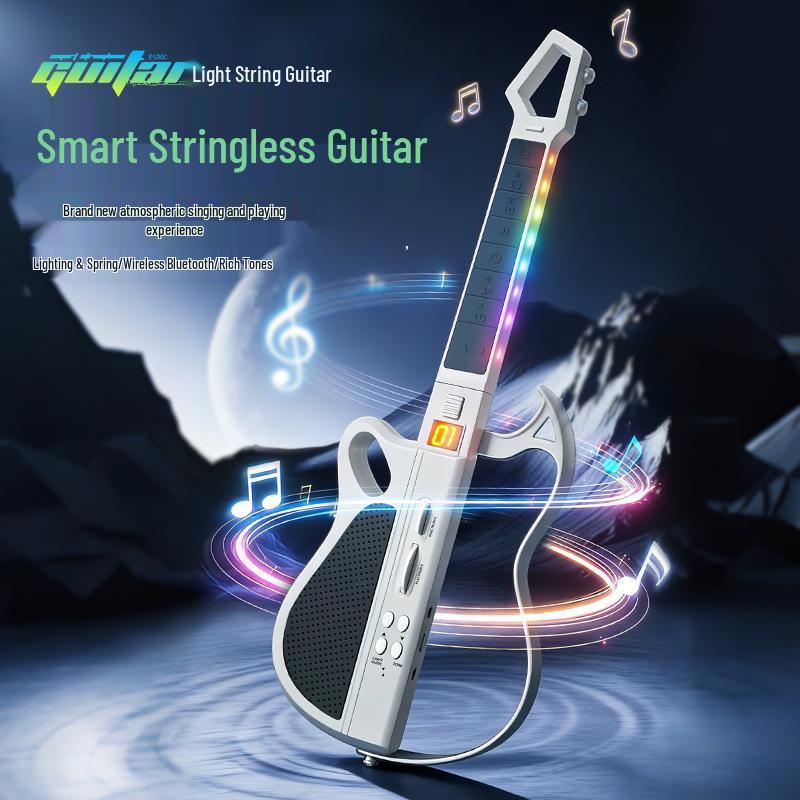Складная умная гитара без струн для начинающих - Музыкальная игрушка с автоматической передачей для детей
