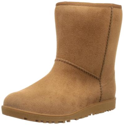 Водонепроницаемые мутоновые дождевые сапоги Okamoto верблюжьего цвета