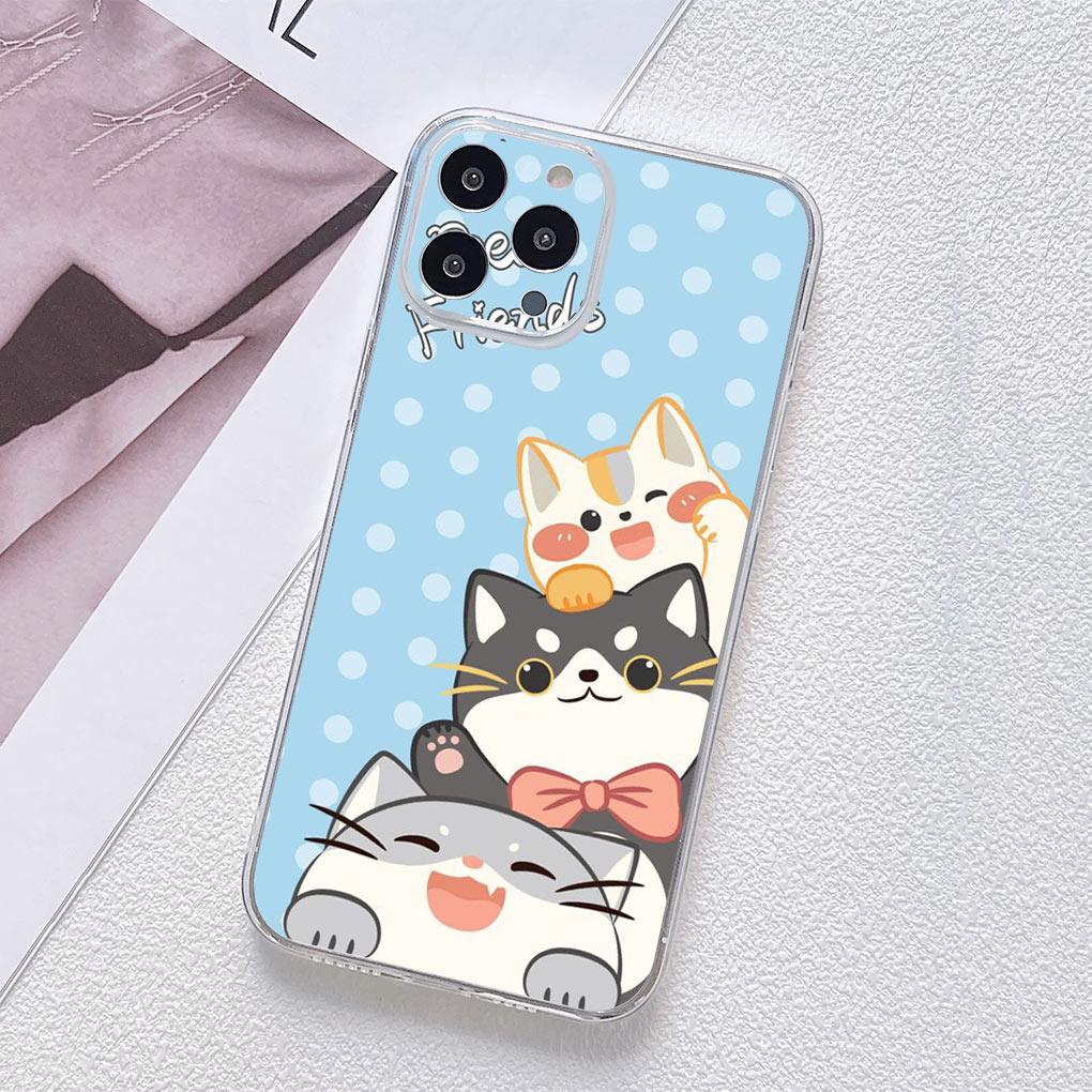 Мультяшный кот Котенок Кошки Чехол для телефона для Motorola Moto G13 G14 G53 G54 G62 G72 G82 G84 E13 E20 G42 G32 G23 G22 Мягкий чехол