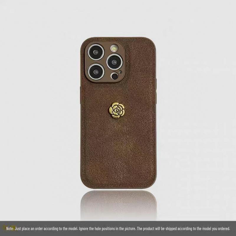 Чехол Camellia Leather с защитой от падений для Apple iPhone 11/12/13Pro/14ProMax