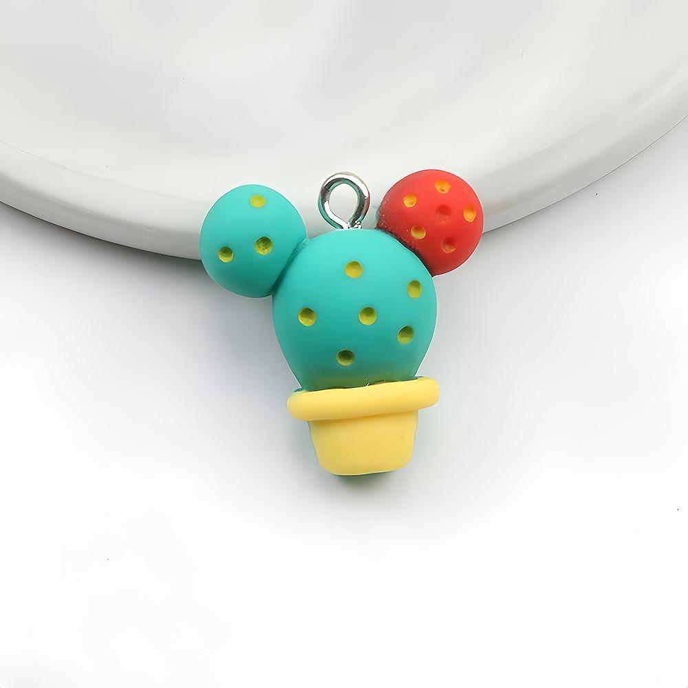 10Pcs Flower Resin Charms Avocado Cactus Mushroom for DIY Earring Bracelets Necklace Keychain Pendant Jewelry Making Findings