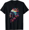 Funny Birthday Gift Native American Indian Headdress Graphic Tees Men Women T-Shirt Men Clothing Streetwear Camisetas
