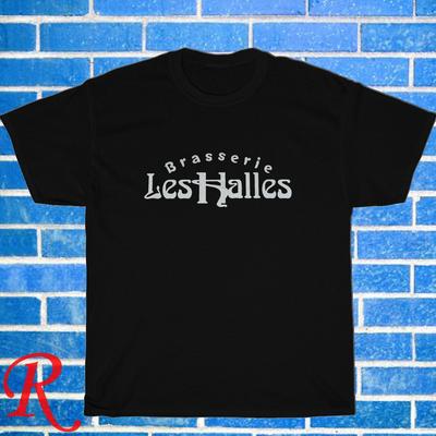 Новый! Les Halles Manhattan Логотип Черный Серый Темно-синий Белый Размер S-5XL Унисекс Футболка