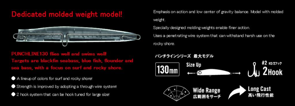 Apia Punch Line 130 Pencil Sinking Lure 03 (6746)