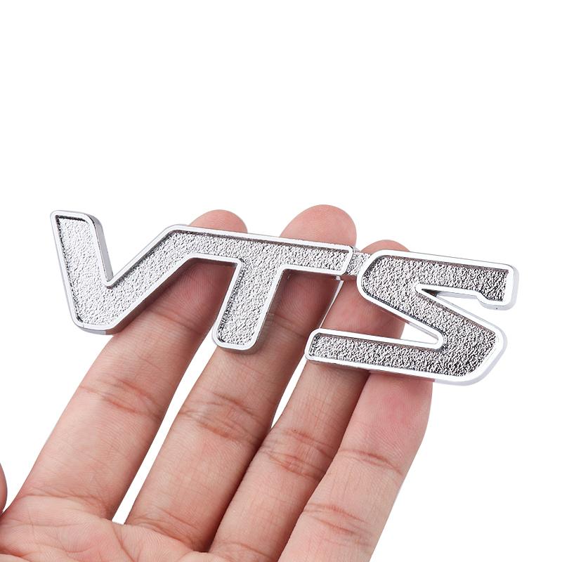 1PC Car VTS Emblem Badge 3D Metal Sticker Letters Rear Trunk Emblem Badge Stickers For Citroen C3 Aircross C4 Picasso Cactus C1