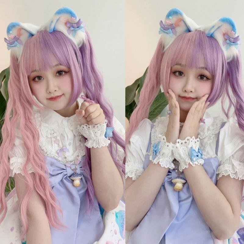 Cosplay Headpiece Beast Wolf Hair Hoop Cartoon Kitten Hair Styling for Halloween Headband Cartoon Kitten Animal Carnivals