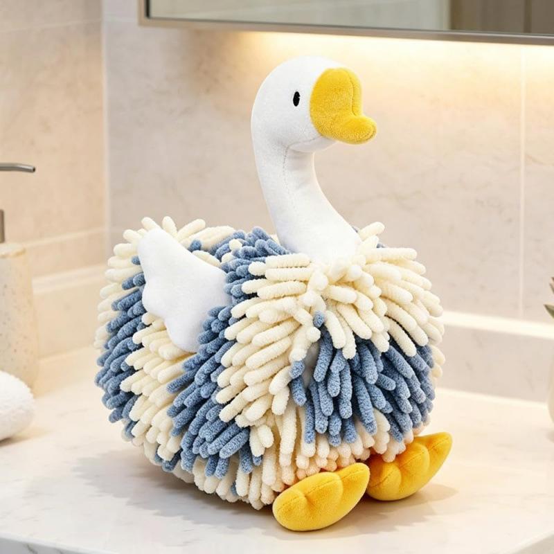 2026 New Duck Shape Towel, Super Soft Fluffy Absorbent Hand Towel for Bathroom and Kitchen