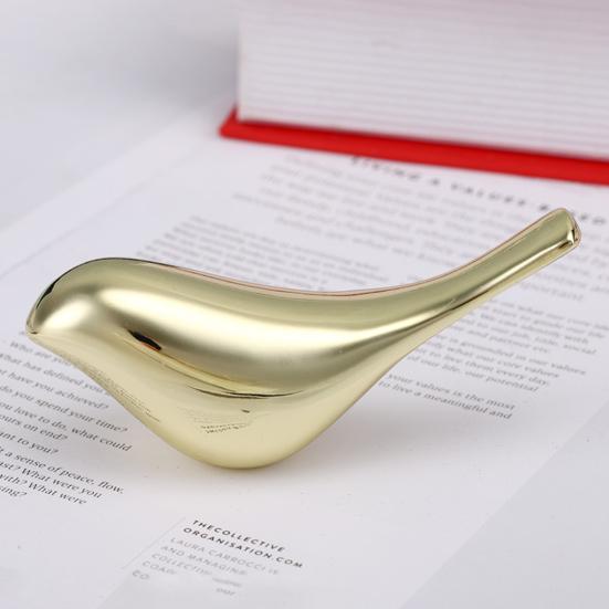 Золотая птица орнамент в скандинавском стиле изысканная статуя птицы элегантная металлическая скульптура птицы для украшения дома