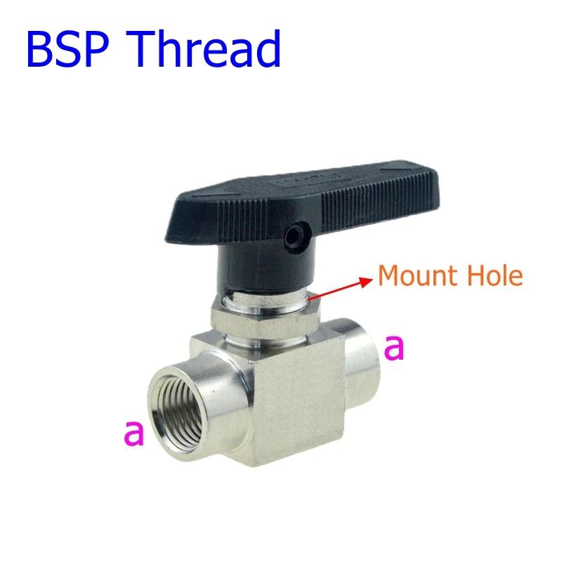SUS 304 Ball Valve Adjustable Needle Valve 3,6,8,10,12mm1/8,1/4,3/8,1/2NPT Compression Ferrule Fitting Quick Joint Female Thread