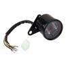 12V Universal Dual Odometer KM/H Speedometer LED Backlight Signal for Motorcycle (Black)