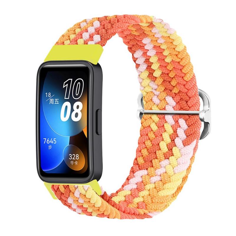Braided for Huawei Band 8 Strap Adjustable Belt Smartwatch Accessories Wristband Elastic Nylon Bracelet For Huawei Band8 Band