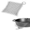 Stainless Steel Cast Iron Cleaner Chainmail Scrubber Home Cookware Kitchen Tool