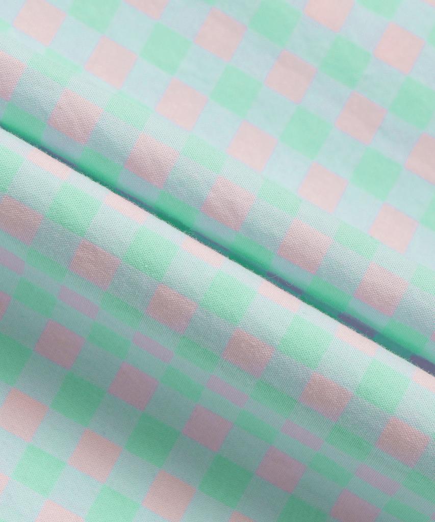 BROOKS BROTHERS Friday Poplin Pattern Check Shirt (Mint) (Bbthmmg106)