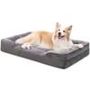 Orthopedic Dog Bed for Medium Dogs & Cats Winter All Seasons Waterproof Washable Eco-friendly Print Removable Cover Pet Bed