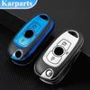 Leather TPU Car Flip Key Case Cover Shell Fob For Buick VERANO ENCORE GX GL6 For Opel Vauxhall Astra K Corsa E Auto Styling Accessories