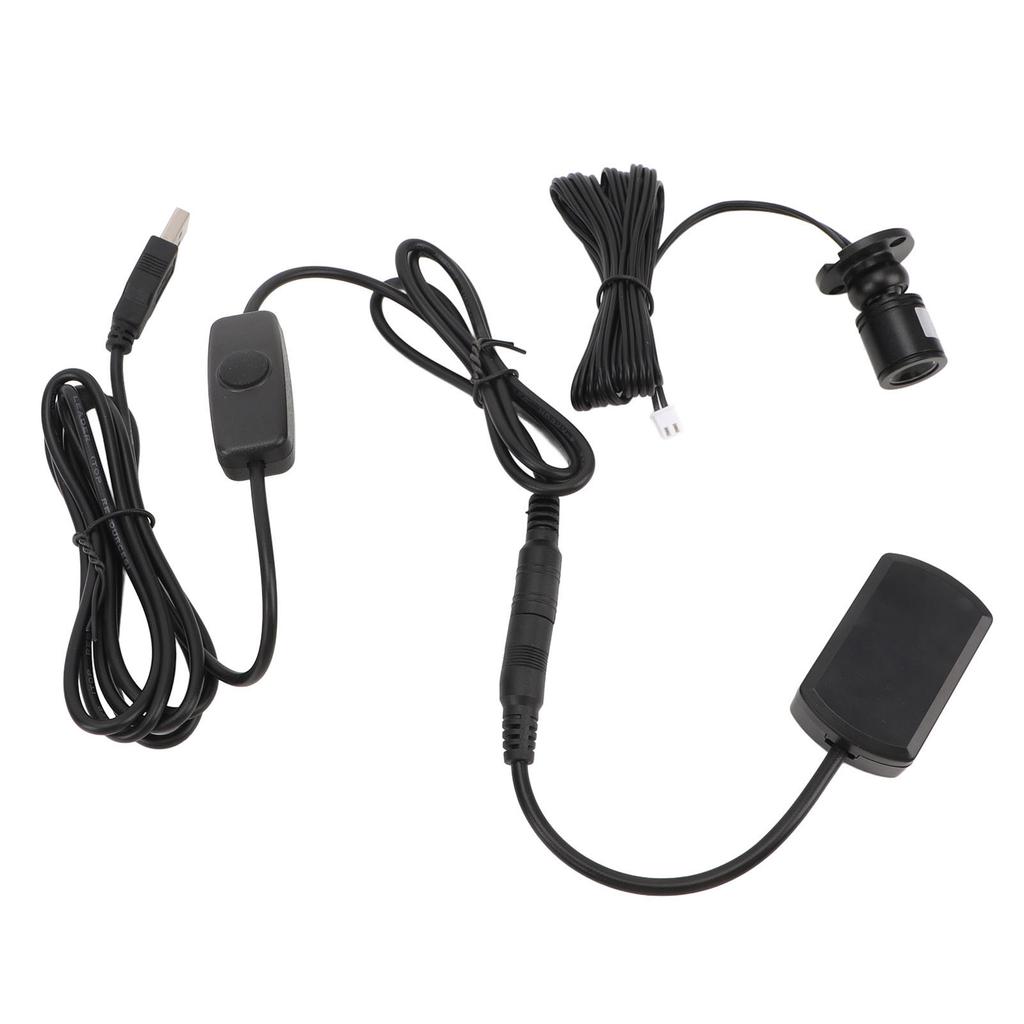 5pcs Mini LED Spot Lights USB 5V 6.6ft Warm Light Jewelry Cabinet Light with Dimmer for Artwork