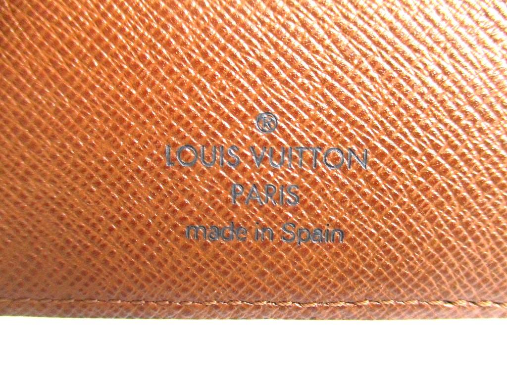Оригинальный мужской кошелек LOUIS VUITTON Monogram из коричневой кожи, складной, для купюр M60930 #b257 Открытая коробка