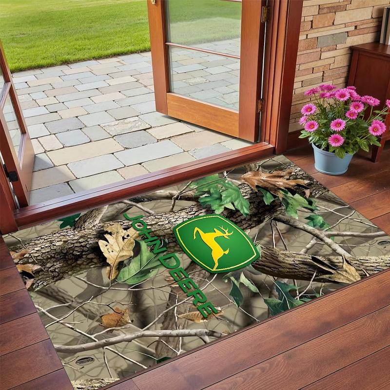 John Deere Print Crystal Velvet Plush Rug Anti?Slip Wear?Resistant Floor Carpet For Indoor Household Home Decoration