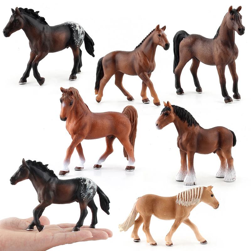 Intricate Lifelike Wild Horse Models Crafted From Durable Pvc Decoration For