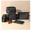 Women's High-End Black Mesh Makeup Bag - Large Capacity, Waterproof, Portable Wash Bag