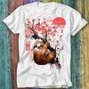 Lazy Sloth Red Moon Sunset Japanese Dream Sakura Tree T Shirt Top Tee 300