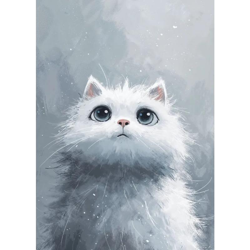 Забавные Милые Улыбающиеся Животные Котёнок Коала Лиса Ягненок Постеры Печать на Холсте Винтажное Настенное Искусство Картина для Гостиной Домашний Декор Подарки