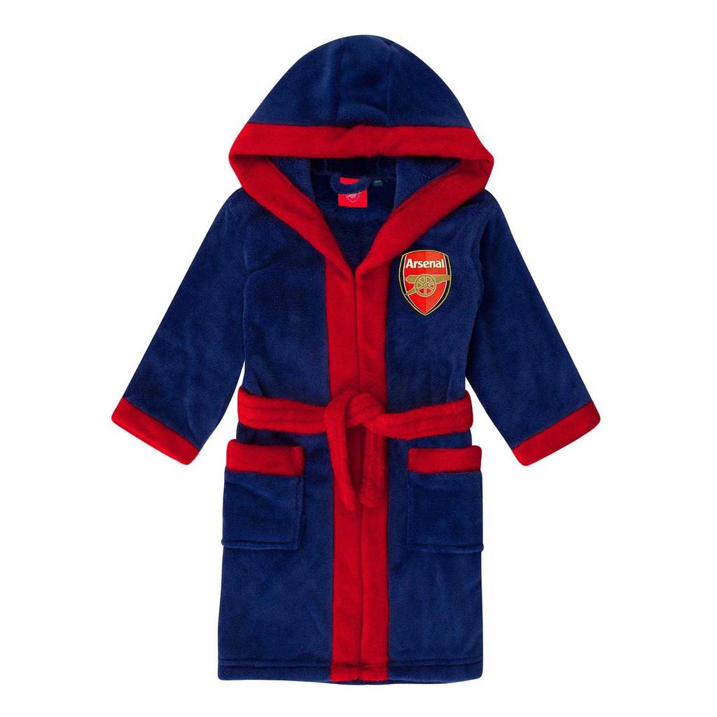 Arsenal FC Boys Crest Fleece Dressing Gown