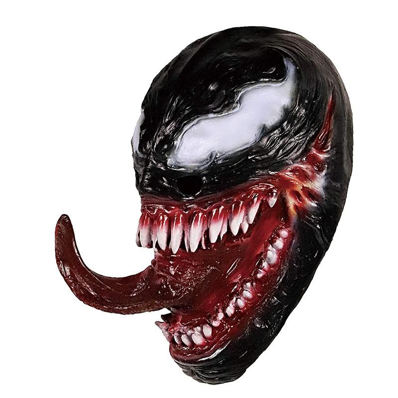 Venom Spider-Man Avengers Mask Latex Headgear Horror Props Halloween Party Cosplay Decoration Headpiece