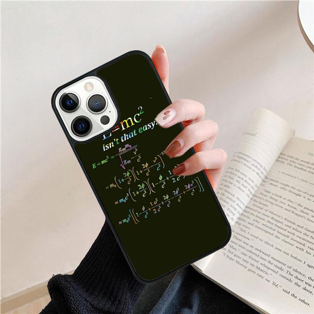 Физические уравнения E=mc2 Математический чехол-бампер для iPhone 17 Air 15 16 14 13 12 Pro Max 11 Pro Max Plus Чехол для телефона