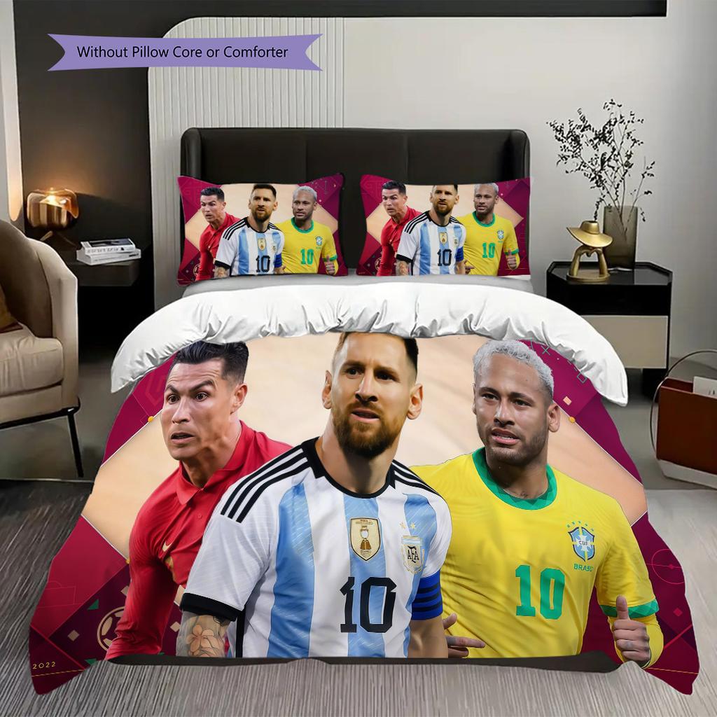 Golden Glory Kakas Triumph Three-piece set (1 * duvet cover + 2 * pillowcase, without core) 2D Flat Soft and comfortable Bedding set