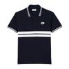 Lacoste Mens Striped Premium Cotton Polo Shirt