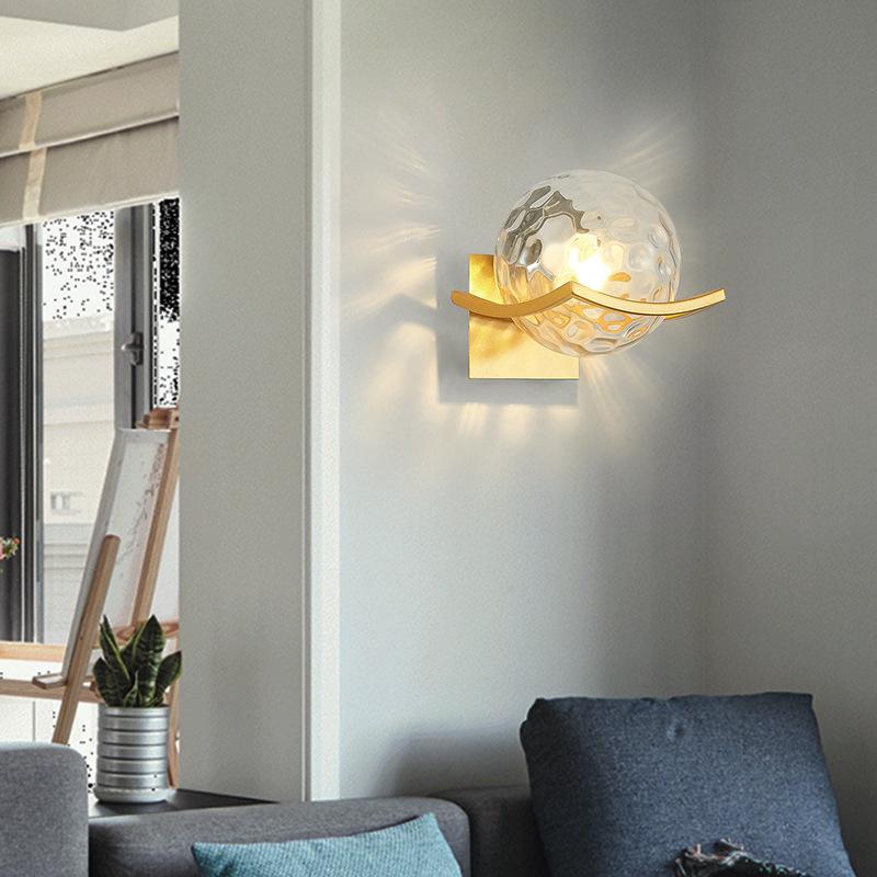 Wood Art Bedroom Aisle Bedside Wall Lamp LED Creative Fashion Interior Simple Living Room Personality Study Light