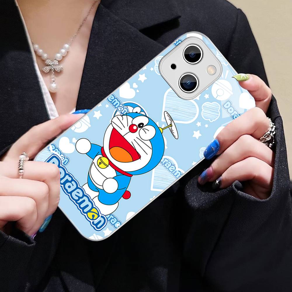 Cartoon D-Doraemons Tempered Glass For Iphone 14 13 12 11 Pro Mini XS MAX 14Plus X XS XR Fundas