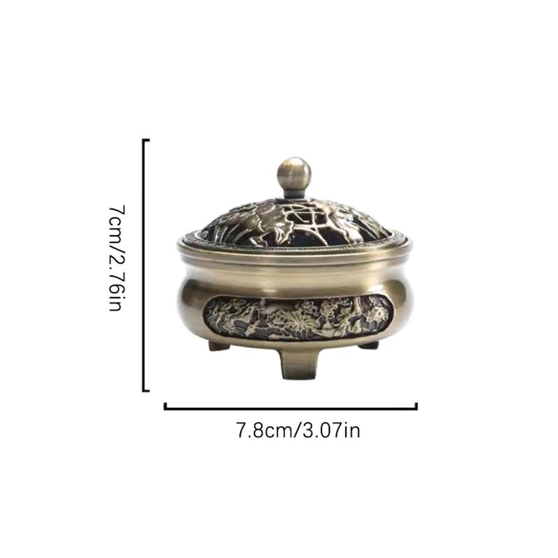 Чистая медь антикварная трехногая ароматерапевтическая печь своими руками бытовая сковорода для дома благовония проволока курильница для чайной церемонии украшение