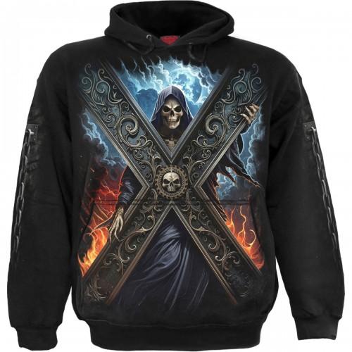 Spiral Unisex Adult Crossed Over Back & Sleeve Print Hoodie