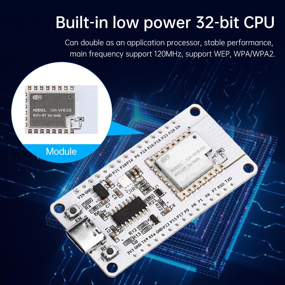 Хорошая отладочная плата MCU-WB3S Модуль Wifi Bluetooth Ch340 На борту модуль WB3S Встроенный чип BK7238