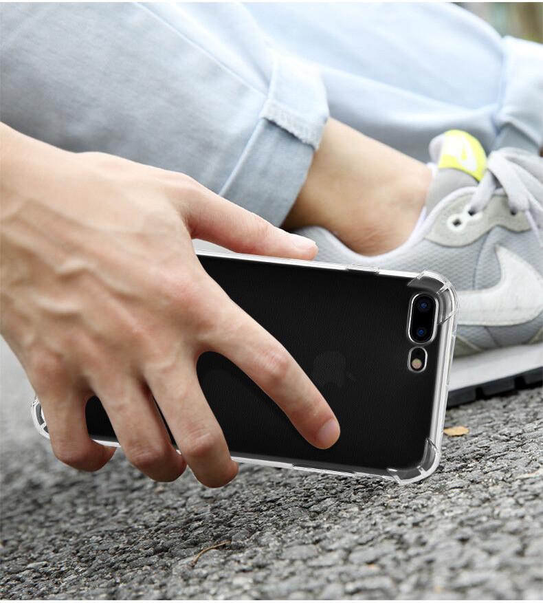 8 Для iPhone 7 Plus X Чехол для телефона Мягкий силикон Прозрачный Тонкий Резиновый ТПУ