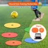 10x Flat Cones Floor Dots Field Court Markers Non Slip Rubber Spot Markers Plates for Soccer Agility Speed Football Drills