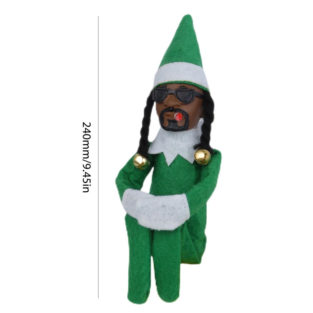 1/2pcs Snoop On A Stoop Christmas Elf Doll 2025 Christmas Decorations Festive Atmosphere Doll Ornament New Year Xmas Gift